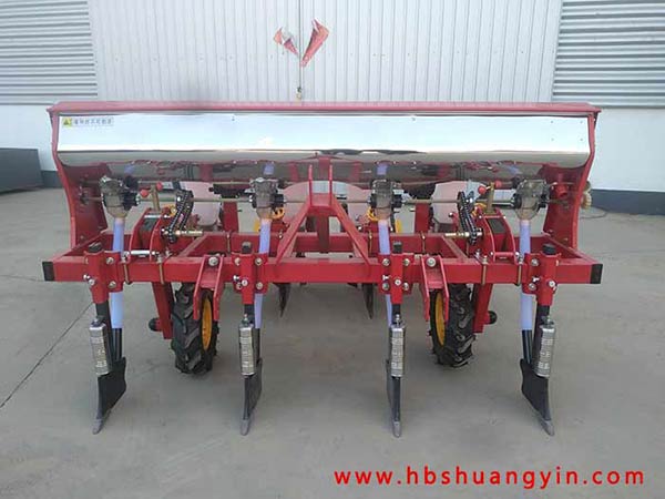 氣吸式四行玉米免耕播種機